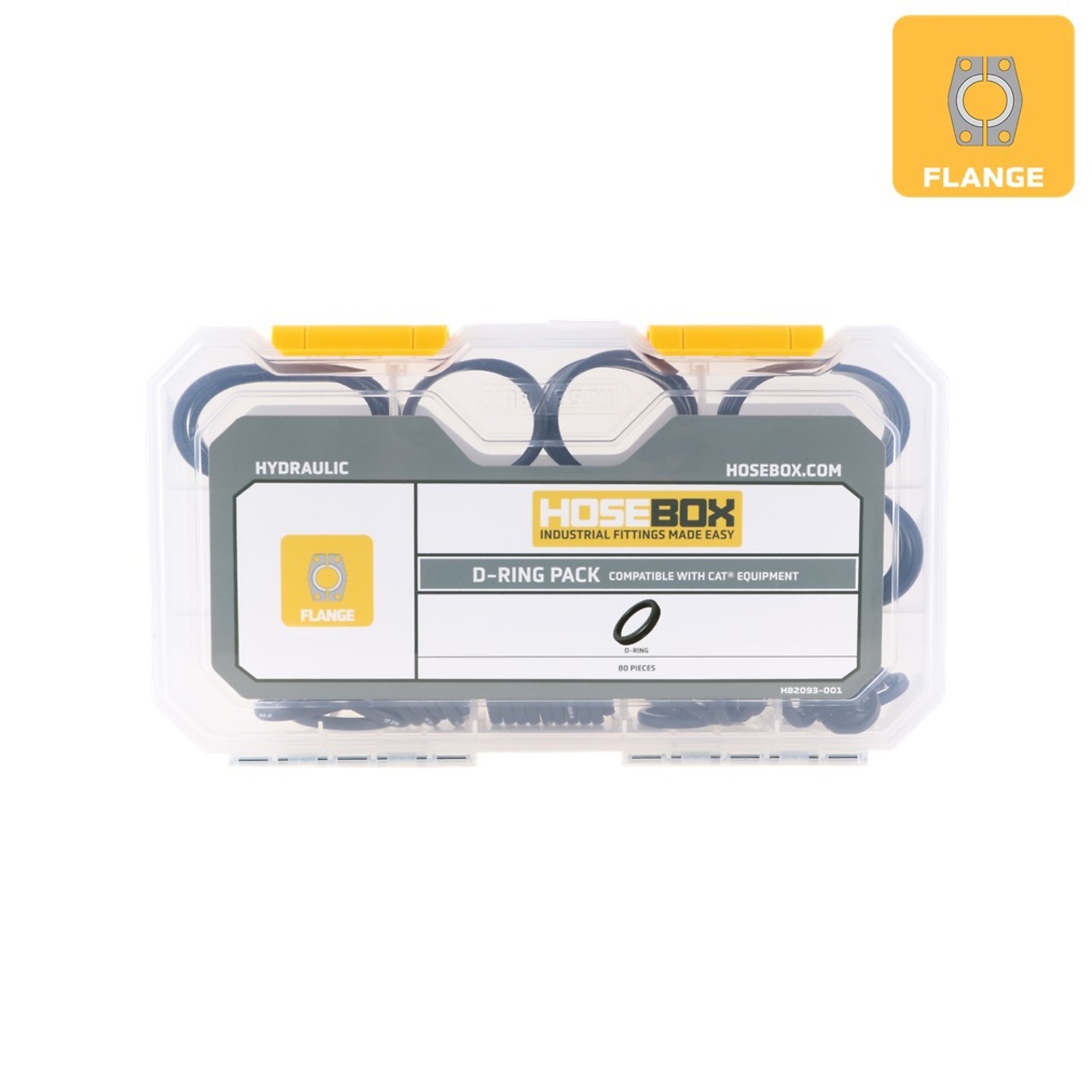 HoseBox D-Ring Pack, Caterpillar Compatible, 80 D-Rings, Model# HB2093-001